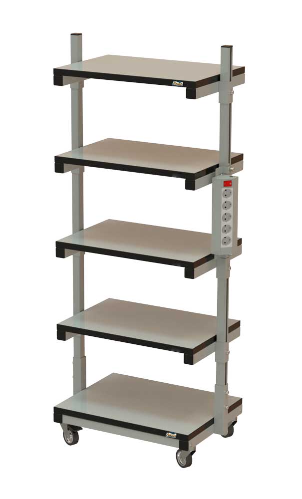 Подкатная стойка 1600x680x460 мм AKIP ST-02/M ESD - ПриСТ